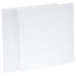 Toile à peindre carrée carton blanc x2