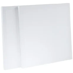 Toile à peindre carrée carton blanc x2