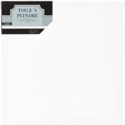 Toile à peindre carrée x3