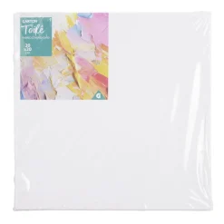 Toile à peindre en carton blanc L20x20cm