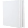 Toile à peindre rectangulaire blanche x3