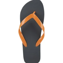 Tong Homme gris avec brides orange T41/46