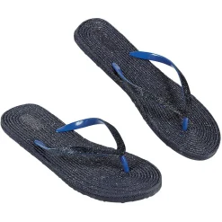 Tong pour femme bleu pailleté taille 40/41