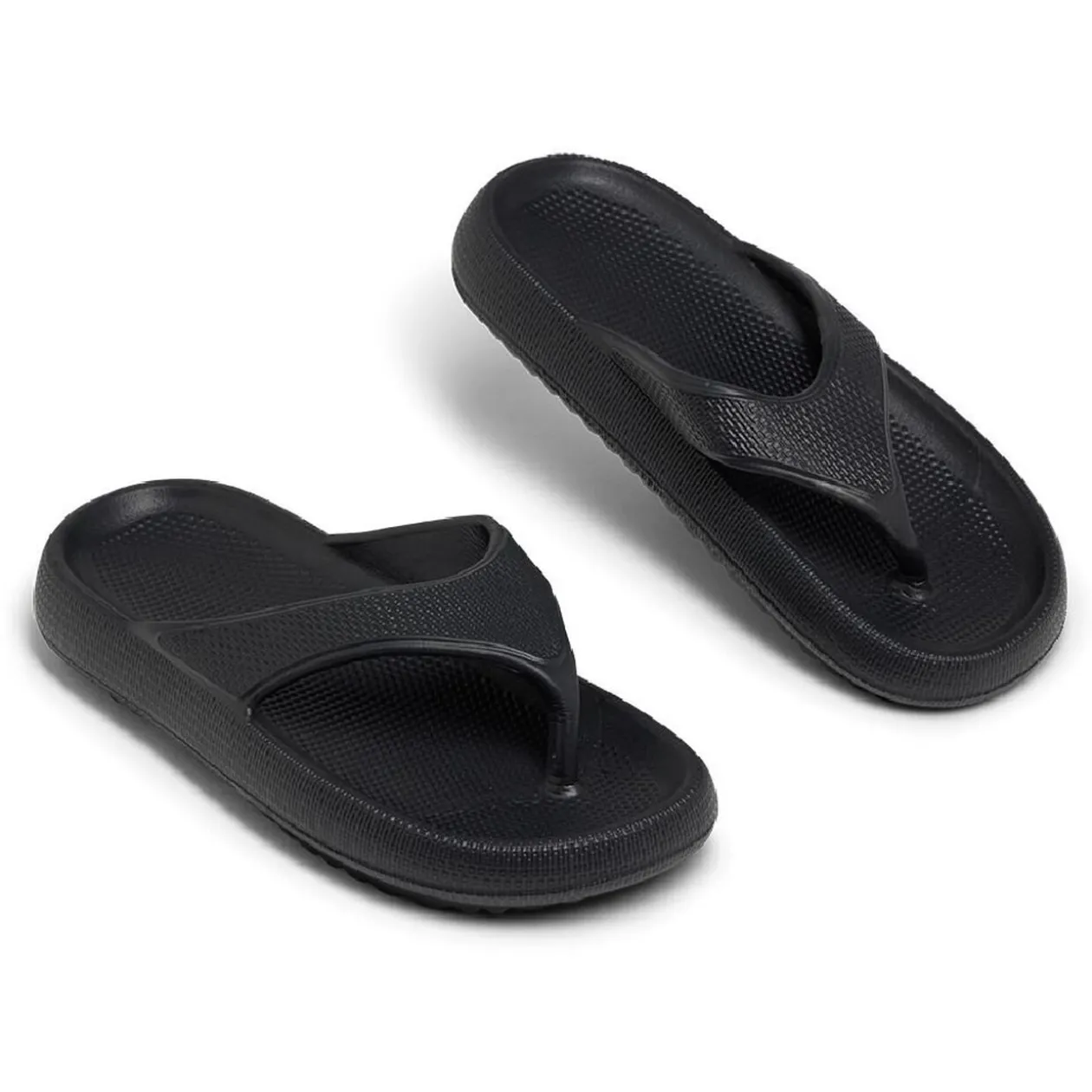 Tongs caoutchouc noir 38/39