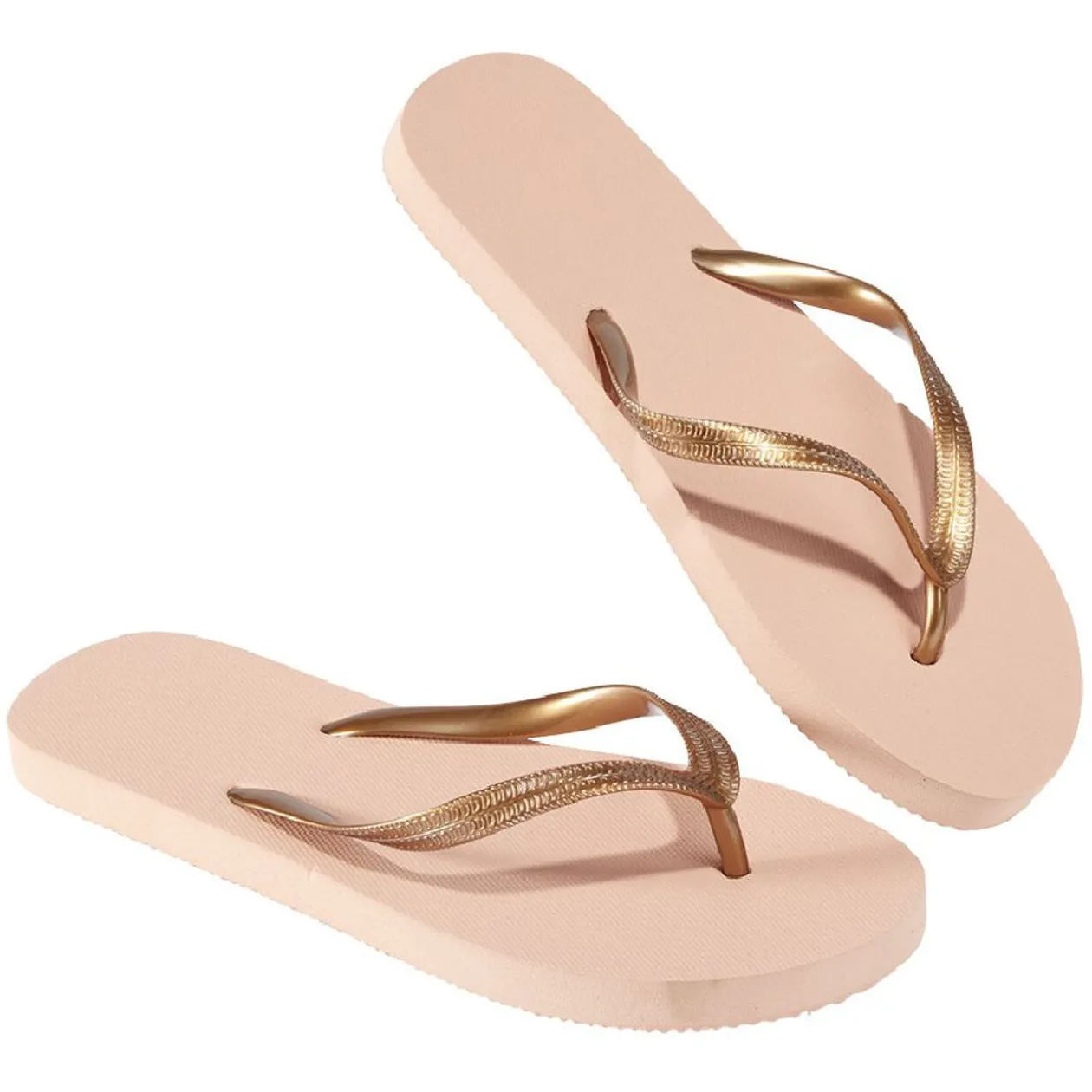 Tongs Femme plastique rose bride doré 36/37