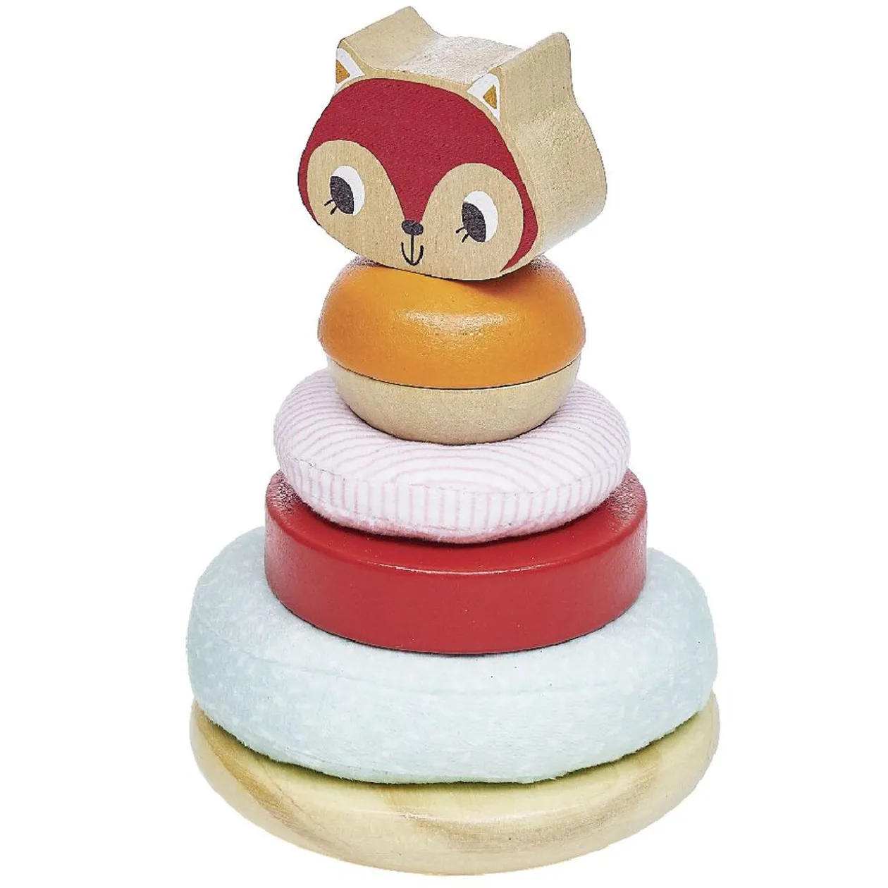 Tour à empiler renard 5 pièces en bois