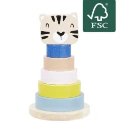 Tour empilable Chat en bois