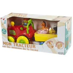 Tracteur et animaux de la ferme