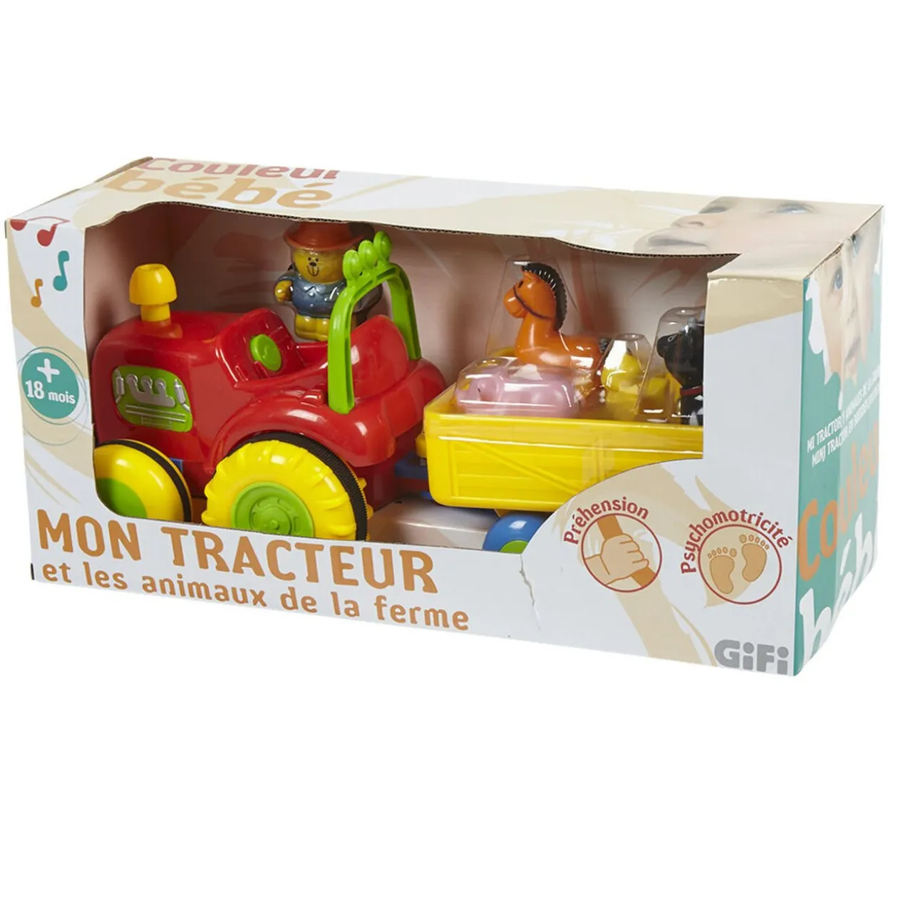 Tracteur et animaux de la ferme