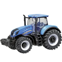 Tracteur New holland bleu en métal