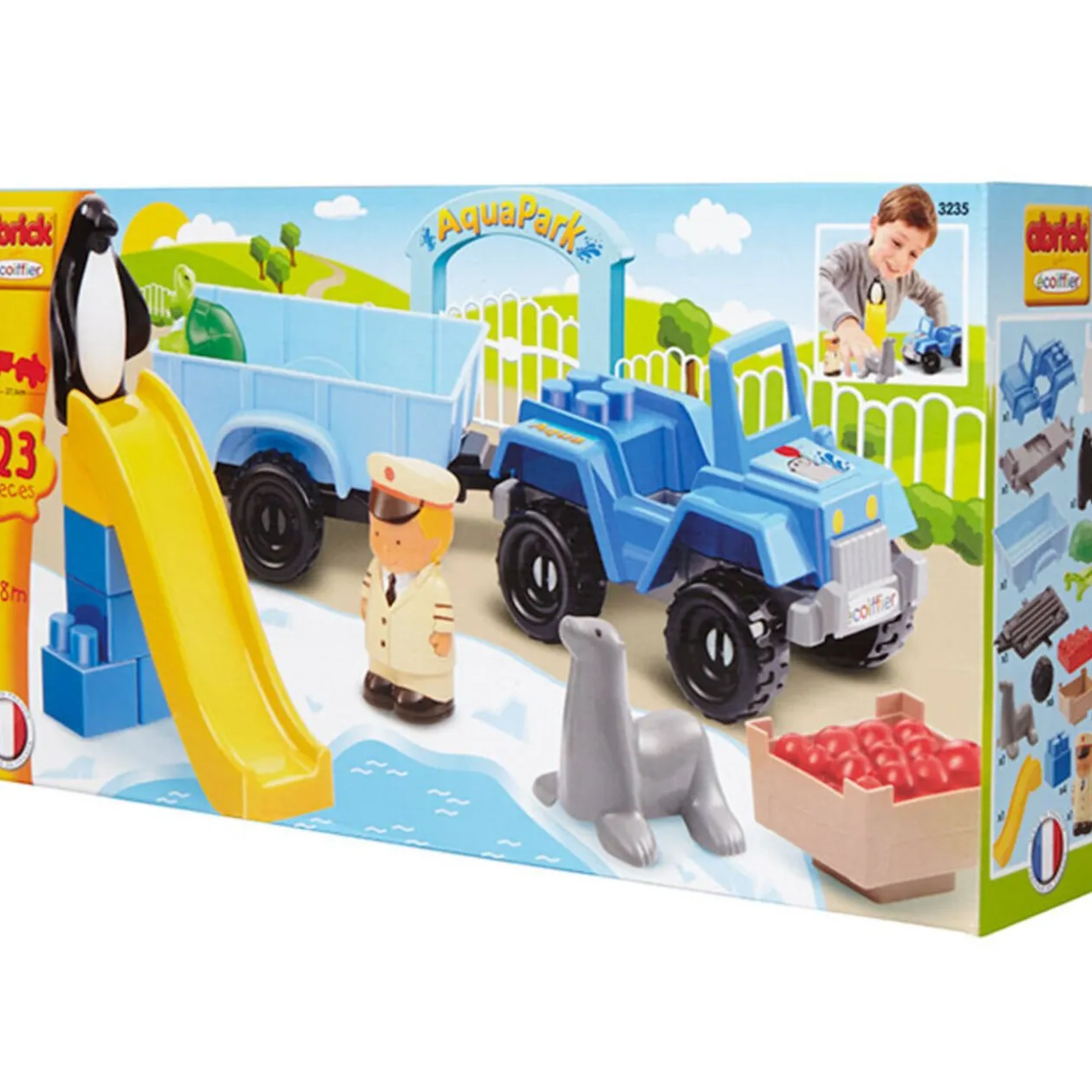 Tracteur remorque personnages