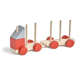 Train d'éveil en bois à assembler animaux jungle