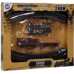 Train électrique et 2 wagons