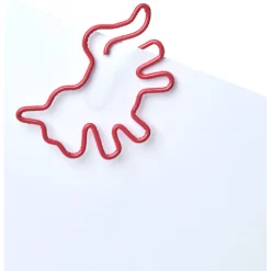 Trombone clip forme licorne rose x15