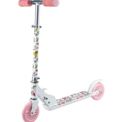 Trottinette pliable 2 roues plastique rose