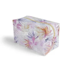 Trousse cosmétique transparente à motifs - 3 modèles