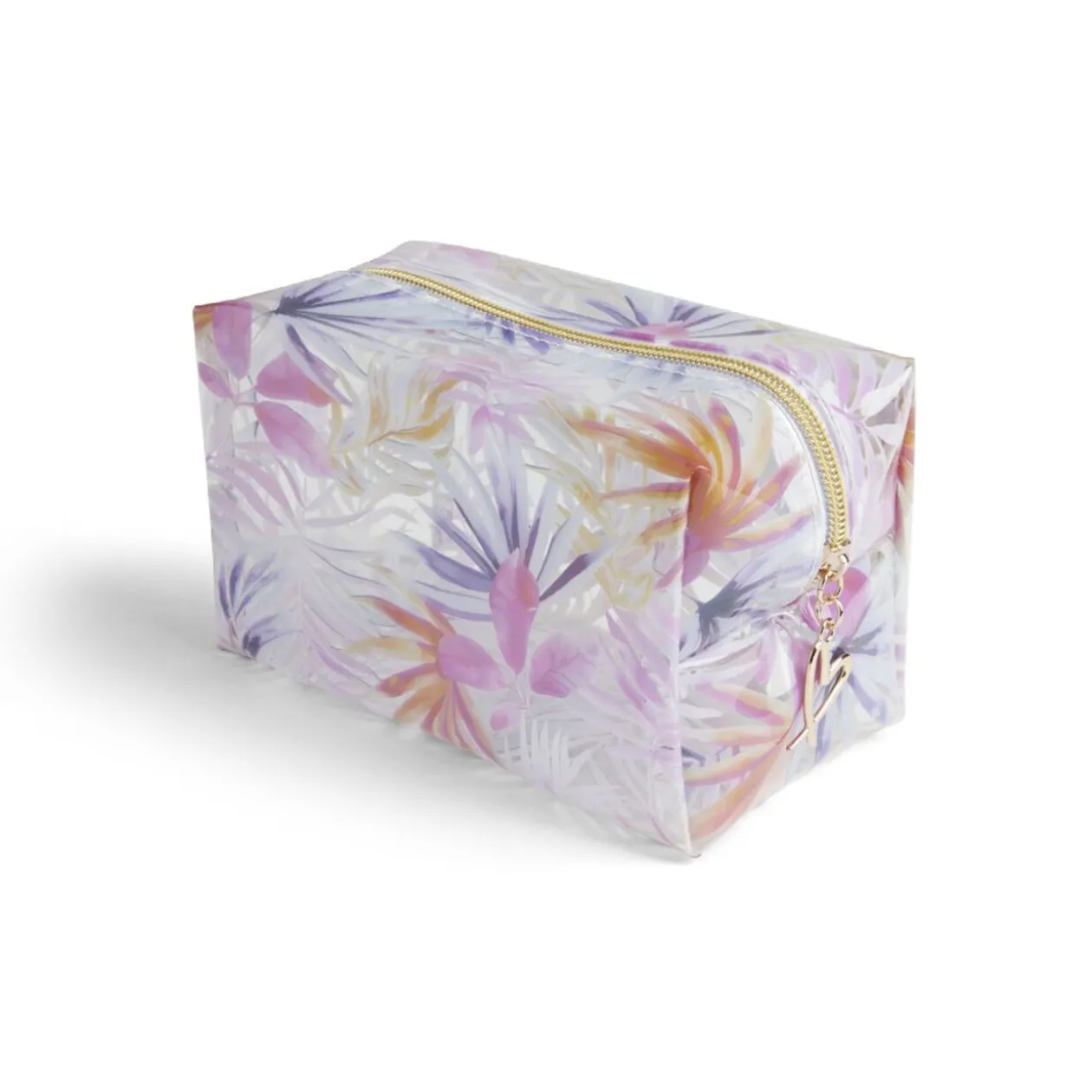 Trousse cosmétique transparente à motifs - 3 modèles