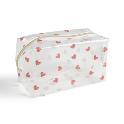 Trousse cosmétique transparente à motifs - 3 modèles