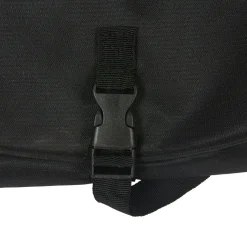 Trousse de toilette noire avec crochet d'attache