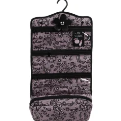 Trousse de toilette rose et noire
