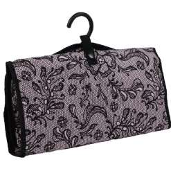 Trousse de toilette rose et noire