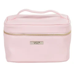 Trousse de toilette vanity rose poudrée