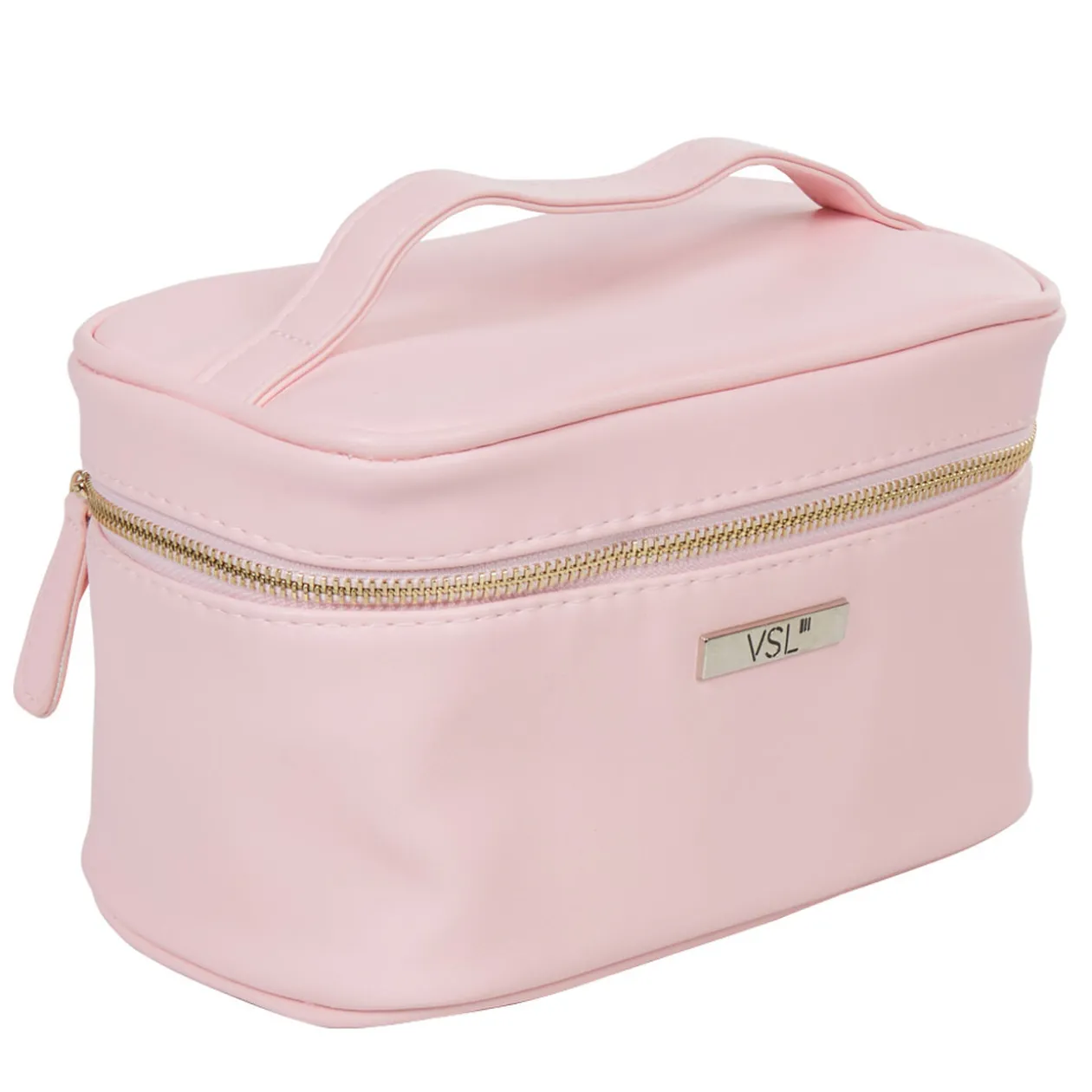 Trousse de toilette vanity rose poudrée