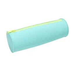 Trousse en silicone bleu ou rose - 2 coloris