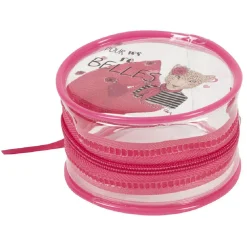 Trousse fuchsia imprimé