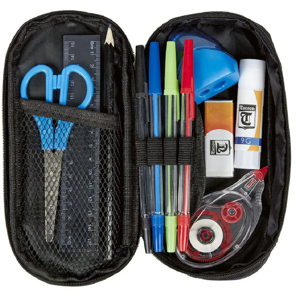 Trousse garnie noir 10 accessoires