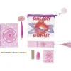 Trousse garnie transparente design Galaxy Donut