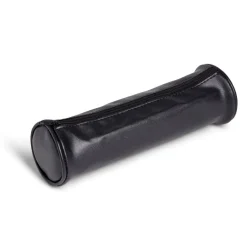 Trousse ronde unie effet cuir Ø8xL23cm 4 coloris