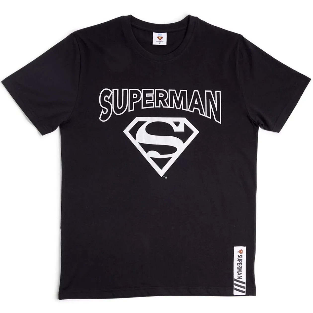 T-shirt Superman coton noir