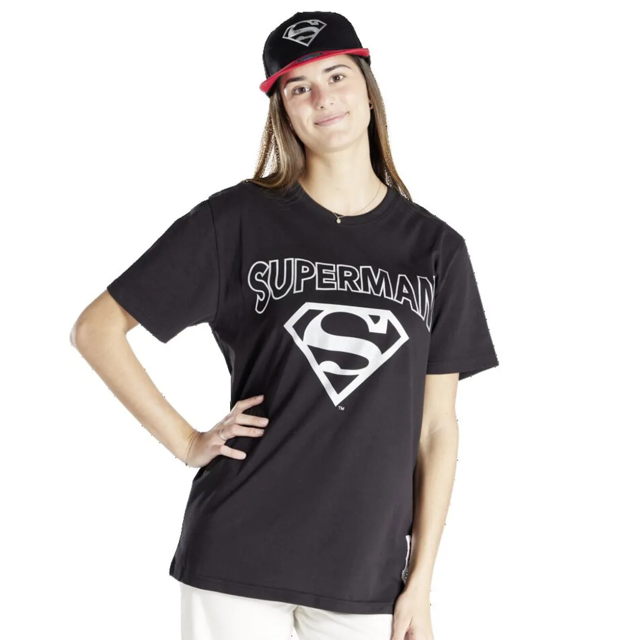 T-shirt Superman coton noir