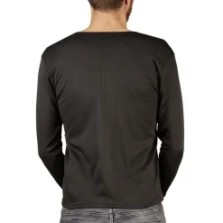 T-shirt thermo noir à manche longue homme