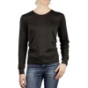 T-shirt thermo noir à manche longue femme