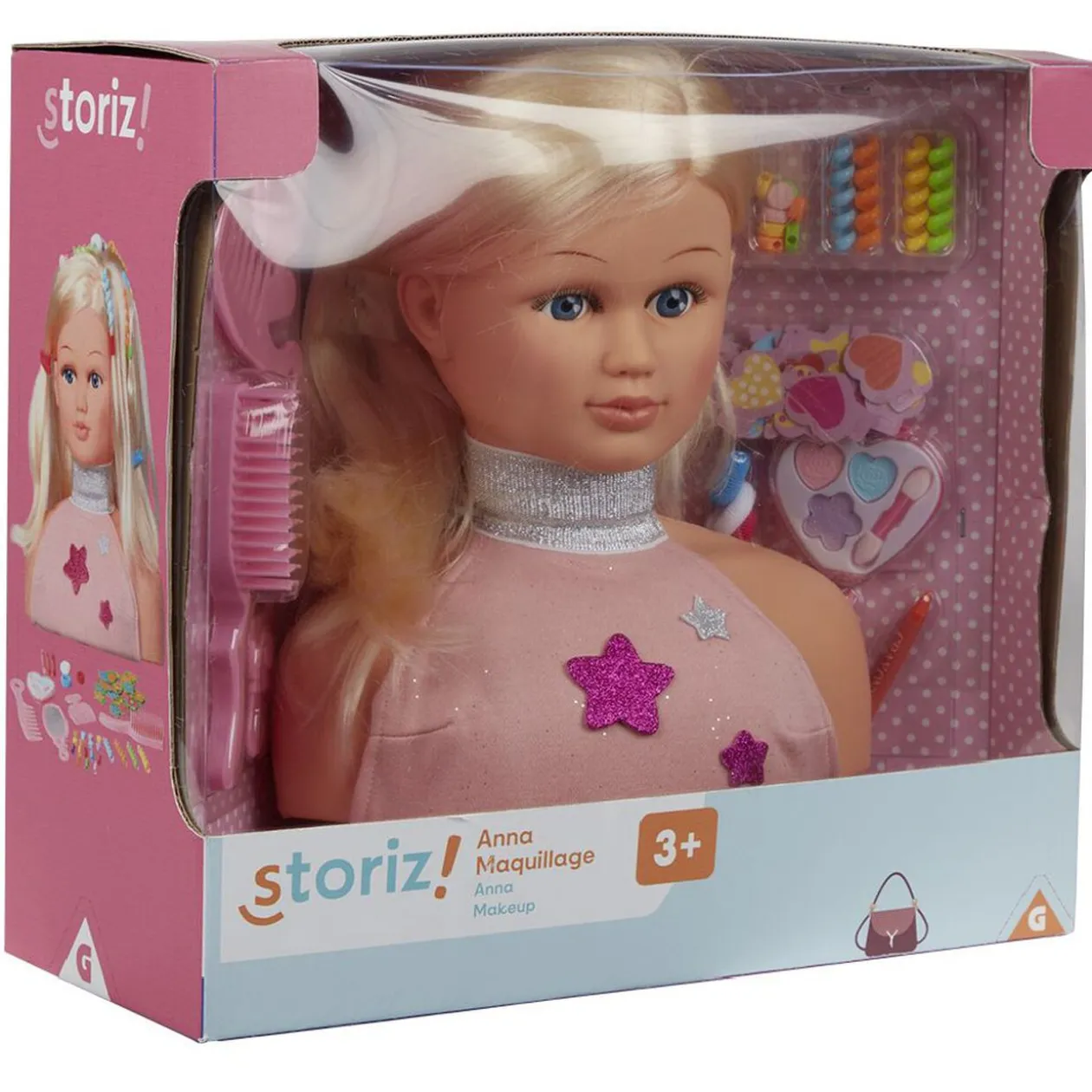 Tête à coiffer avec 50 accessoires