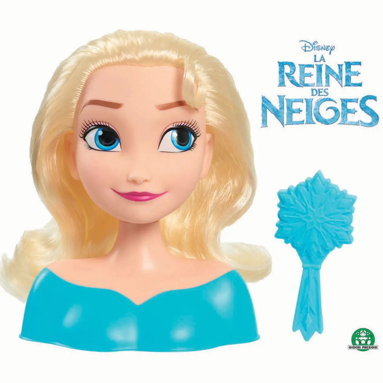 Tête à coiffer Elsa La Reine Des Neige avec brosse