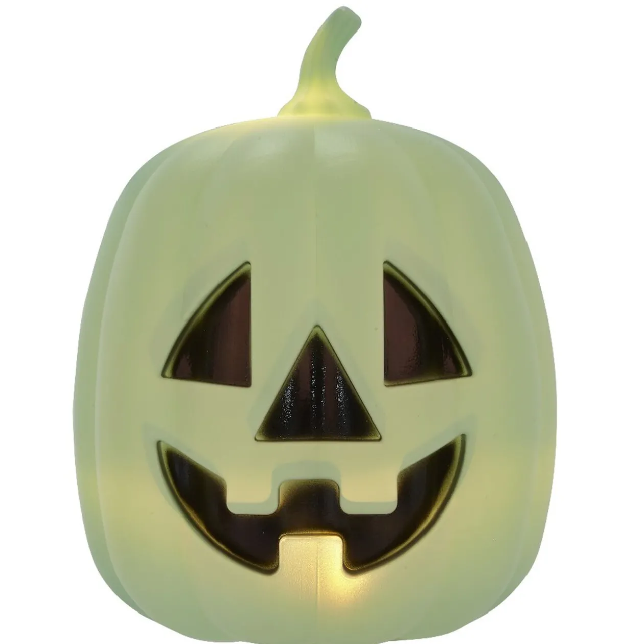 Tête de citrouille phosphorescente à led décoration Halloween