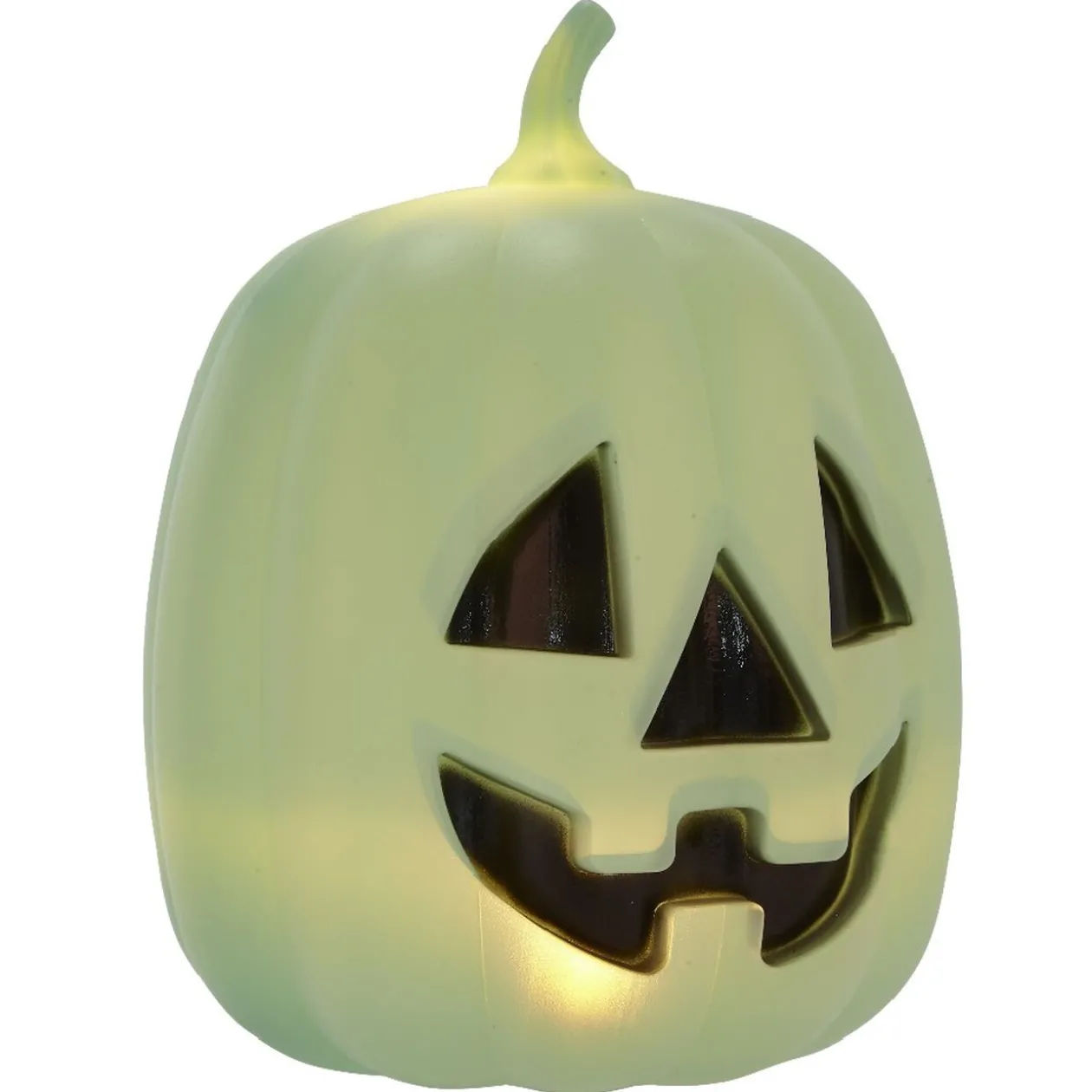 Tête de citrouille phosphorescente à led décoration Halloween