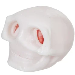 Tête de mort déco Halloween blanc