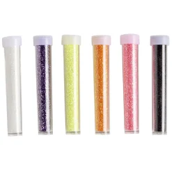 Tube de paillettes multicolores 5g x6