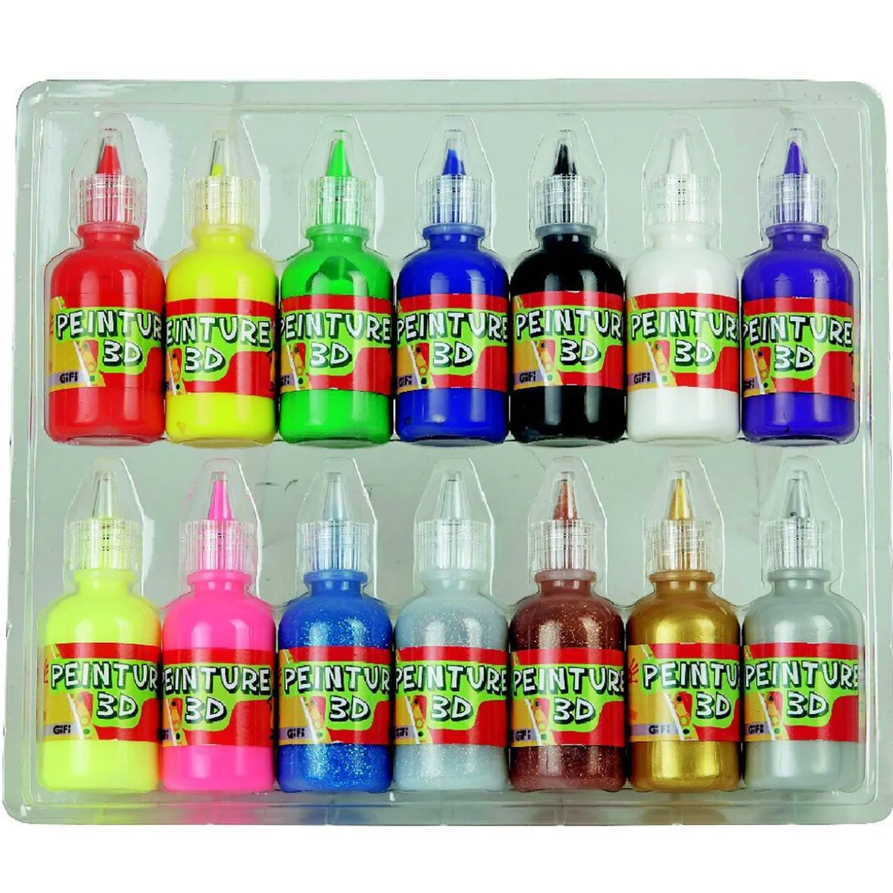 Tube de peinture 3D x14