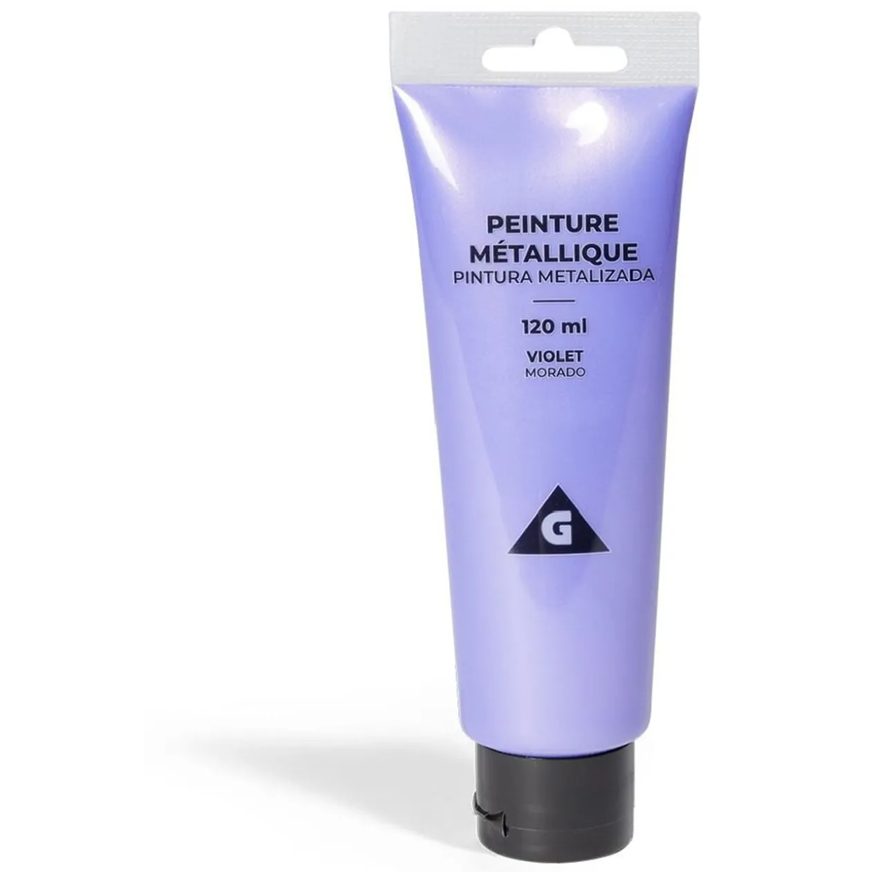Tube peinture acrylique 120ml violet métallisé