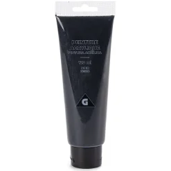 Tube peinture acrylique 120ml noir