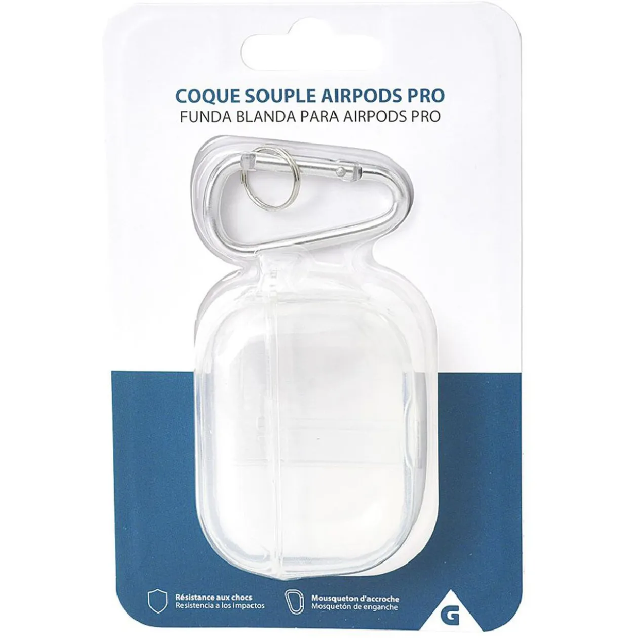 Étui pour Airpods 1/2 plastique transparent