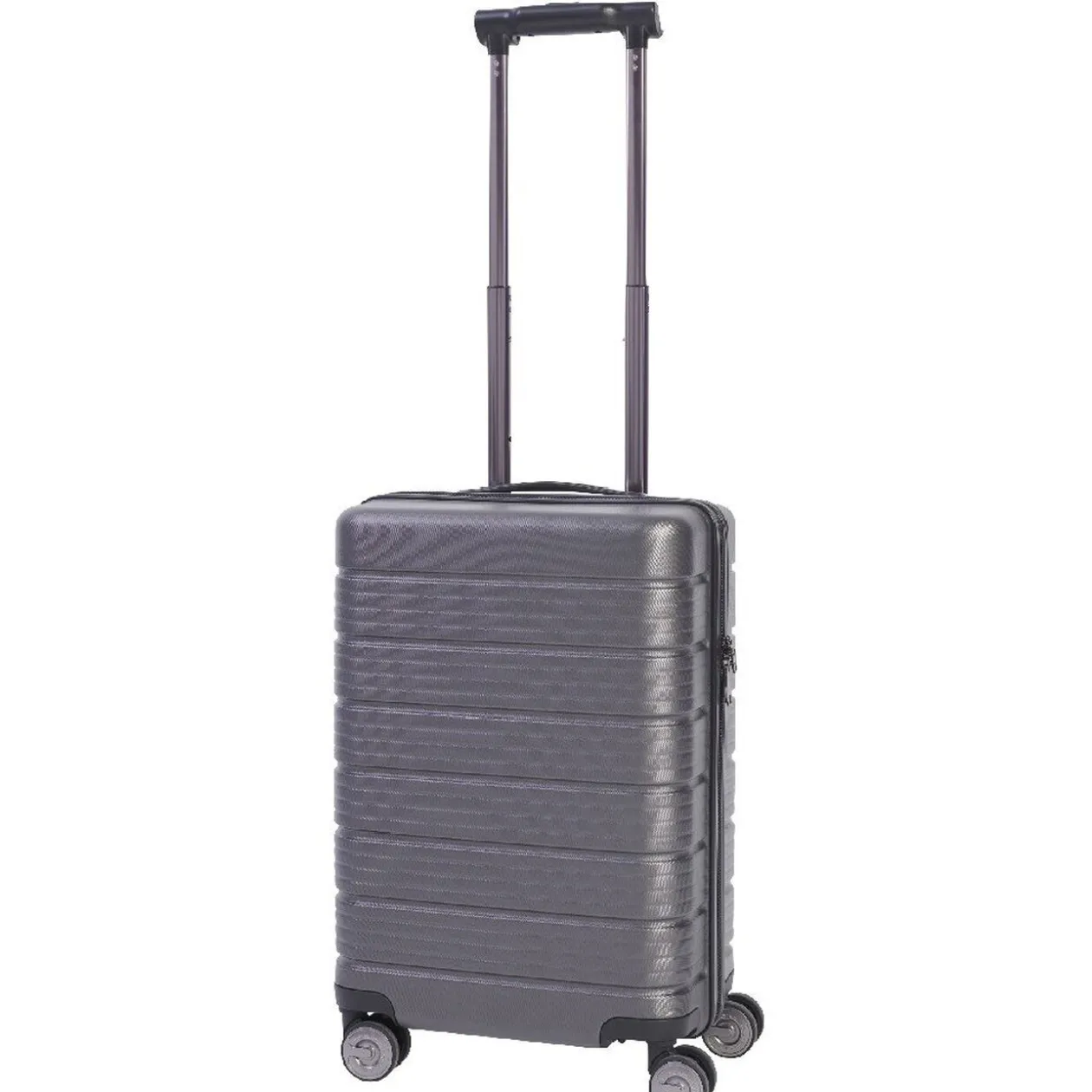 Valise cabine 4 roues avec compartiment USB grise