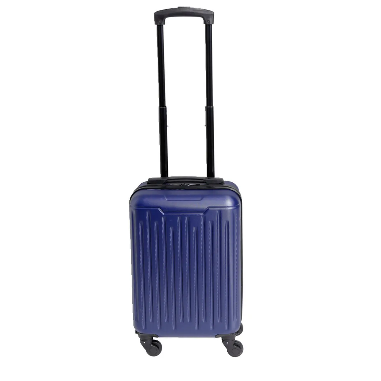 Valise cabine low cost 26L avec 4 roues amovibles bleu H51cm