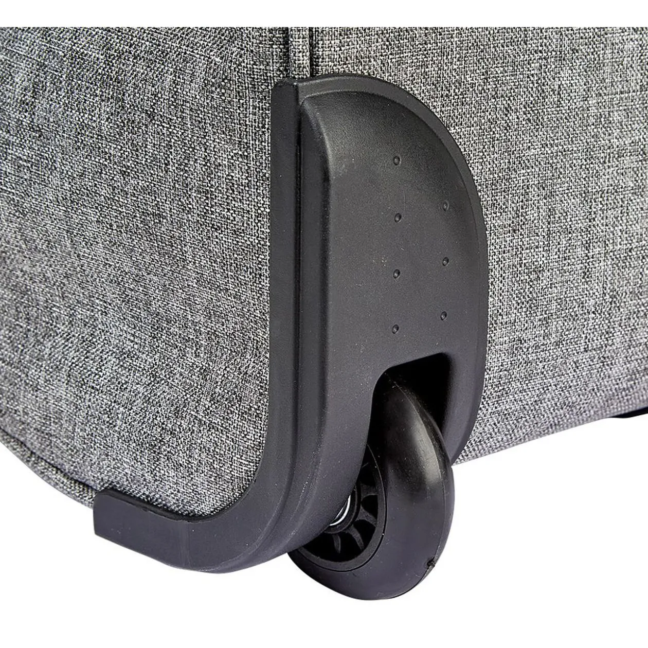 Valise cabine pliable polyester gris