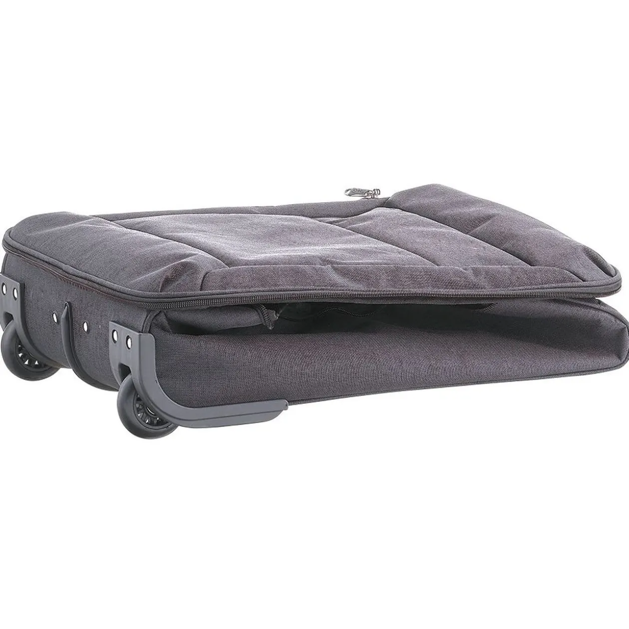 Valise cabine pliable polyester gris
